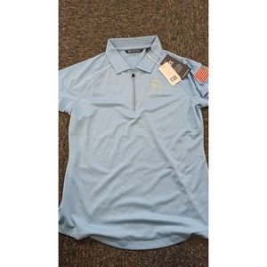 Cutter & Buck Forge Stretch Womens Short Sleeve Polo SZ S AMERICAN FLAG LCK00071